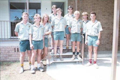 QBuild apprentices complete work on a duplex, 1991