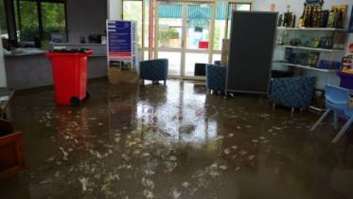Flooding subsides at Oonoonba State School, Townsville, 2019