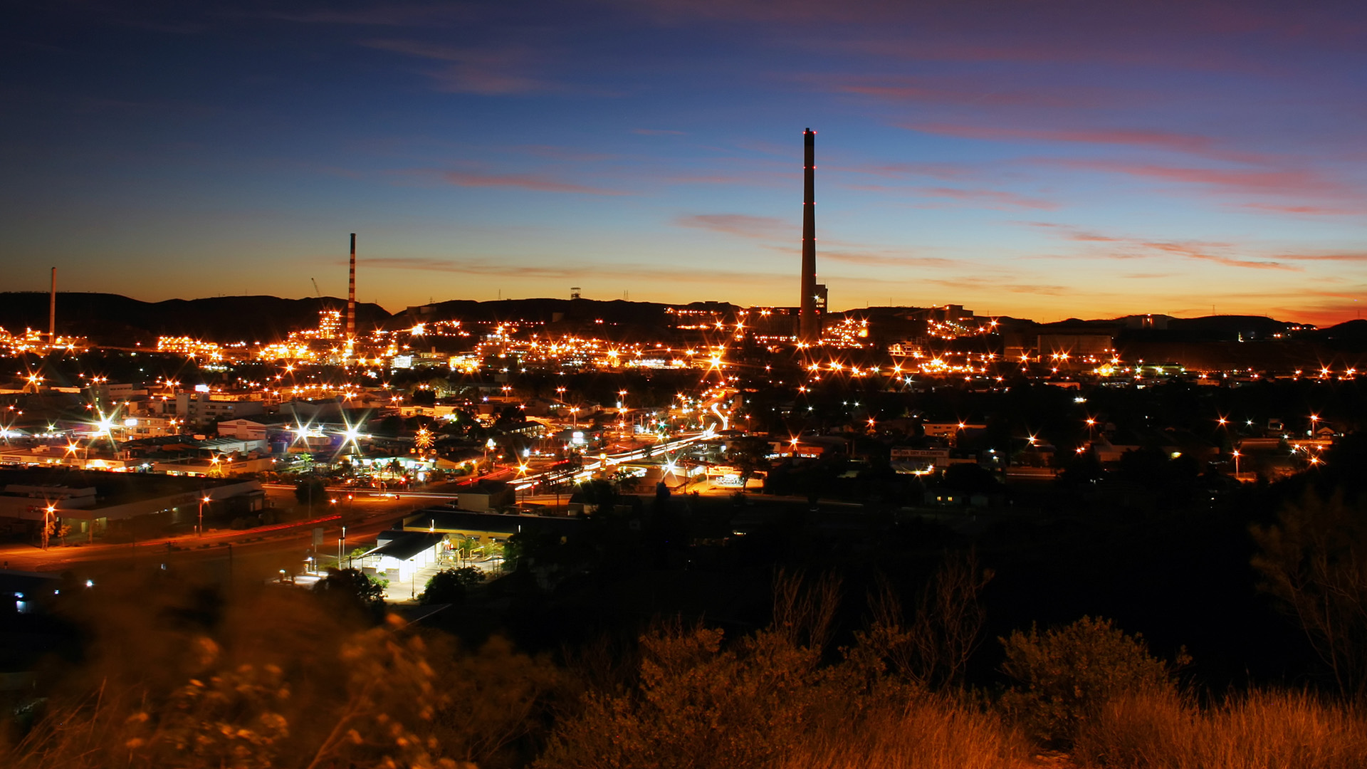 Mount Isa at night